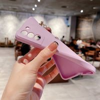 Ancient Energy Love Chain phone case with bronzing hollow design, drop-resistant protection for smartphones.