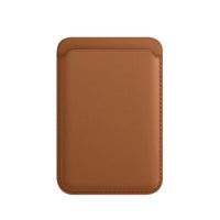 Luxury Magnetic Leather Card Holder Wallet Case for iPhone 14 Pro Max, 13, 12 by Ancient Energy, featuring slim design and secure magnetic closure.