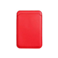 Luxury magnetic leather card holder wallet case for iPhone 14 Pro Max, 13, 12 by Ancient Energy, with card slots and sleek design.