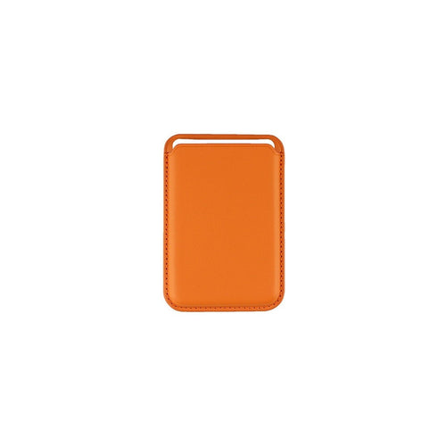 Luxury magnetic leather card holder wallet case for iPhone 14 Pro Max, 13, 12 by Ancient Energy, with card slots and sleek design.