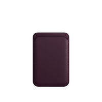 Luxury magnetic leather card holder wallet case for iPhone 14 Pro Max, 13, and 12 by Ancient Energy, with card slots and sleek design.