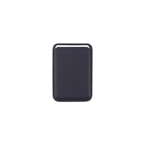 Luxury magnetic leather card holder wallet case for iPhone 14 Pro Max, 13, 12 by Ancient Energy with sleek design and card slots.