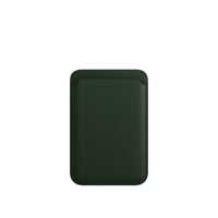 Luxury magnetic leather card holder wallet case for iPhone 14 Pro Max, 13, or 12 by Ancient Energy, with card slots and sleek design.
