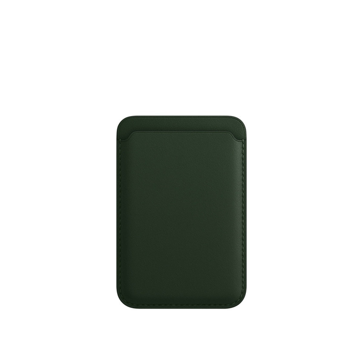 Luxury magnetic leather card holder wallet case for iPhone 14 Pro Max, 13, or 12 by Ancient Energy, with card slots and sleek design.