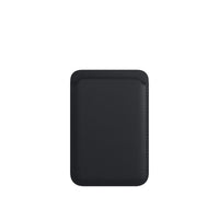 Luxury magnetic leather card holder wallet case for iPhone 14 Pro Max, 13, 12 by Ancient Energy featuring sleek design and card storage.
