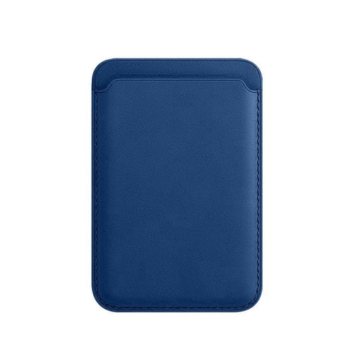 Luxury magnetic leather card holder wallet case for iPhone 14 Pro Max, 13, and 12 by Ancient Energy, featuring sleek design and storage.