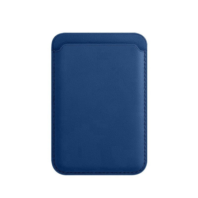 Luxury magnetic leather card holder wallet case for iPhone 14 Pro Max, 13, and 12 by Ancient Energy, featuring sleek design and storage.