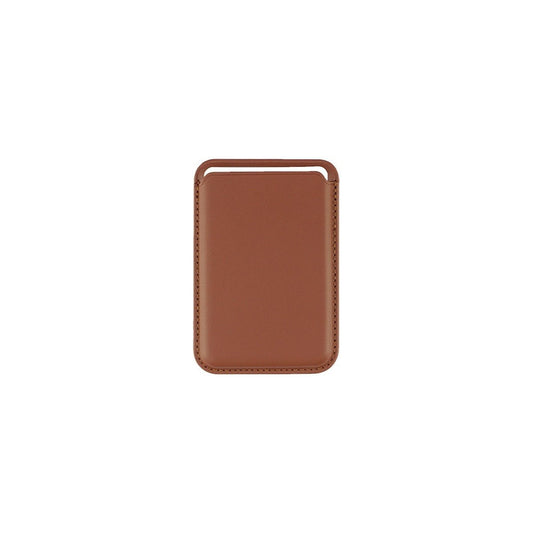 Luxury magnetic leather card holder wallet case for iPhone 14 Pro Max, 13, and 12 by Ancient Energy, featuring sleek design and card slots.
