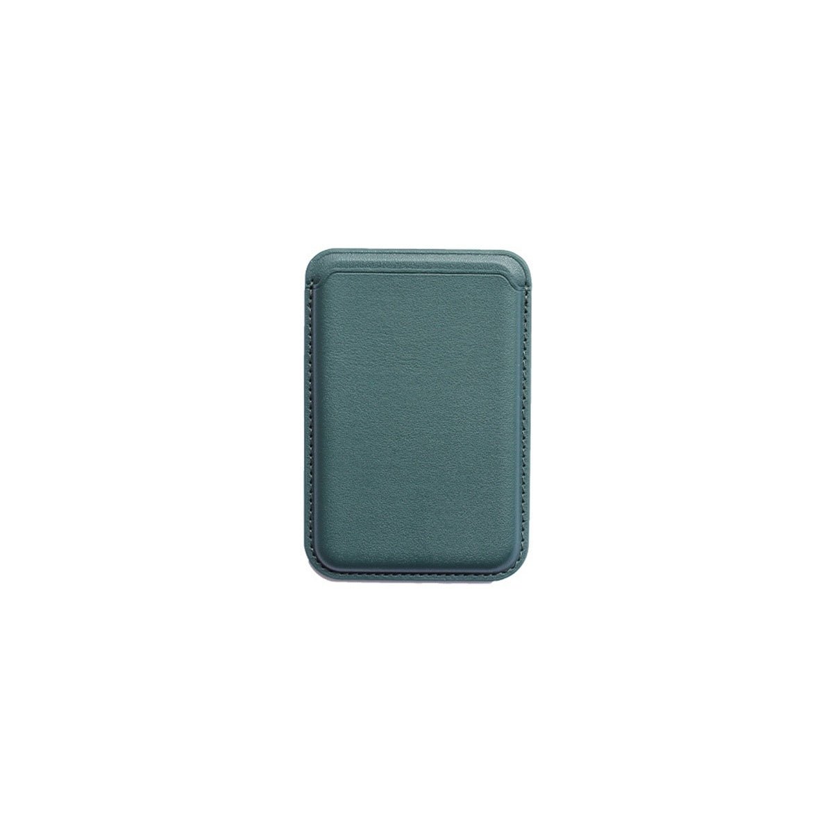 Luxury magnetic leather card holder wallet case for iPhone 14 Pro Max, 13, 12 by Ancient Energy, with card slots and sleek design.