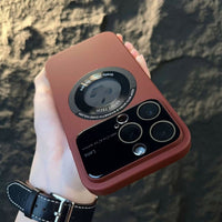 Ancient Energy magnetic suction large window protector phone case attached to a smartphone screen.