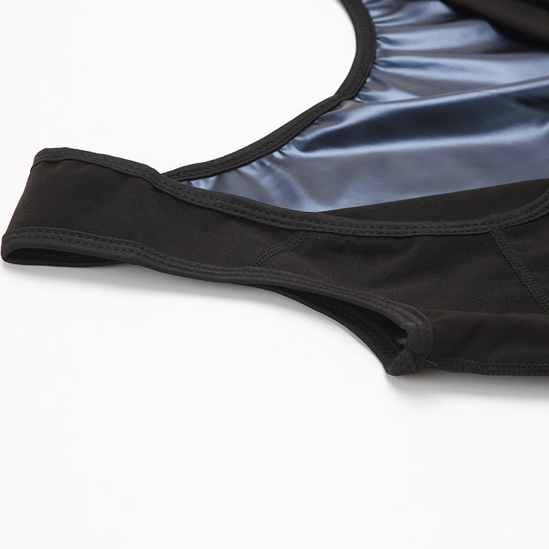 Men's neoprene sauna waist trainer shapewear corset vest by Ancient Energy, designed to contour the waist and enhance body shaping.