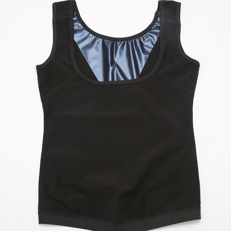 Men's neoprene sauna waist trainer shapewear corset vest by Ancient Energy, designed to shape the waist and enhance body contour.