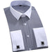 Men's business shirt by Ancient Energy featuring a classic collar and button-up design, in a crisp white fabric.