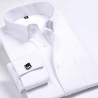 Men's business shirt by Ancient Energy featuring a classic collar, long sleeves, and a tailored fit, in a professional fabric.