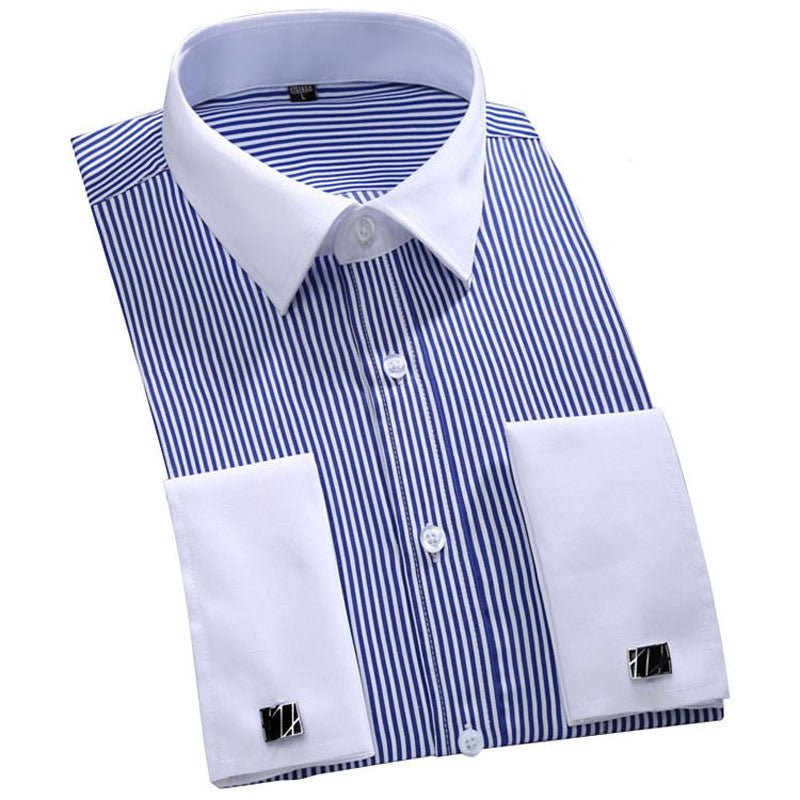 Men's business shirt by Ancient Energy, featuring a classic collar, button-down front, and tailored fit in a professional style.
