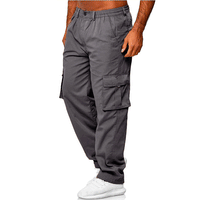 Ancient Energy men's casual cargo pants with multiple pockets, loose fit, straight-leg design, and comfortable fabric.