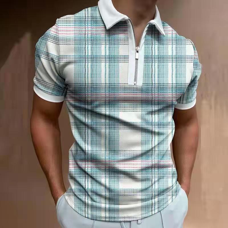 Men's solid short-sleeved polo shirt by Ancient Energy, casual summer men's clothing with classic polo style.