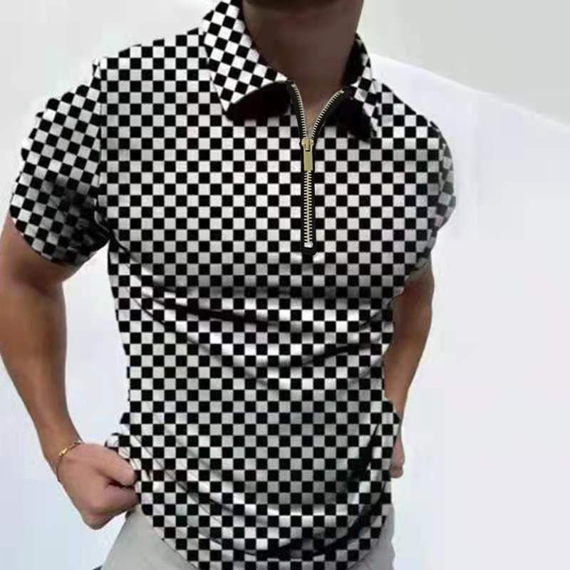 Men's solid polo shirt by Ancient Energy, short-sleeved summer shirt for men, casual clothing, classic polo style.
