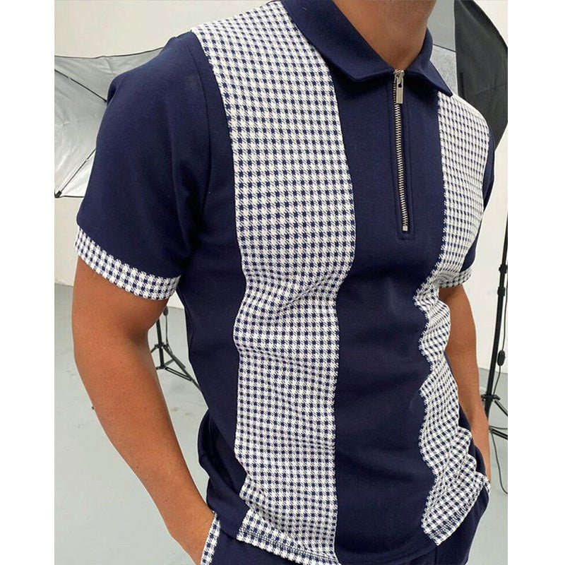 Men's solid polo shirt by Ancient Energy, short-sleeved summer clothing, casual men's fashion shirt, basic polo style.