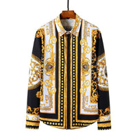 Men's printed shirts by Ancient Energy featuring Ouma Court style, new arrivals with vibrant patterns and classic design.