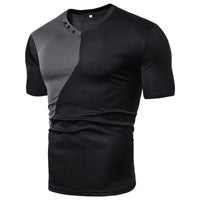 Men's casual short sleeve T-shirt by Ancient Energy, basic crew neck tee in soft fabric, shown in a neutral color.