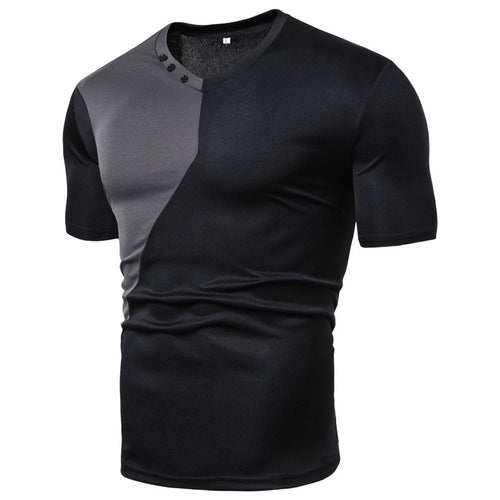 Men's casual short sleeve T-shirt by Ancient Energy, basic crew neck tee in soft fabric, shown in a neutral color.