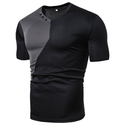 Men's casual short sleeve T-shirt by Ancient Energy, basic crew neck tee in soft fabric, shown in a neutral color.