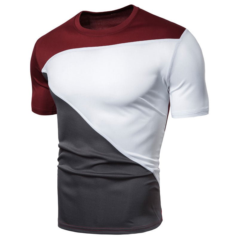 Men's casual short sleeve T-shirt by Ancient Energy, lightweight cotton tee featuring a simple crew neck and relaxed fit.