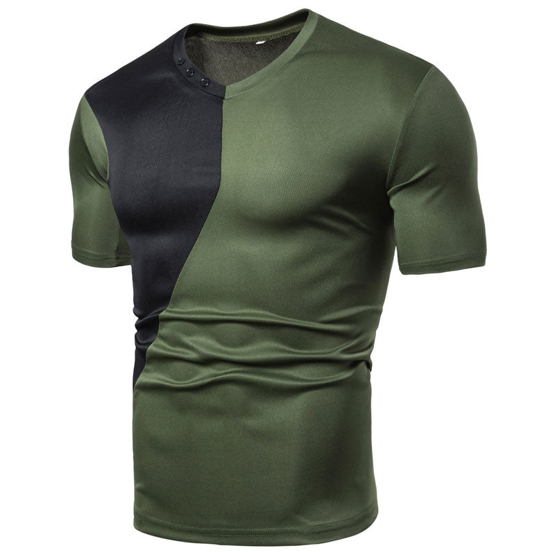 Men's casual short sleeve T-shirt by Ancient Energy, featuring a comfortable fit and simple design for everyday wear.
