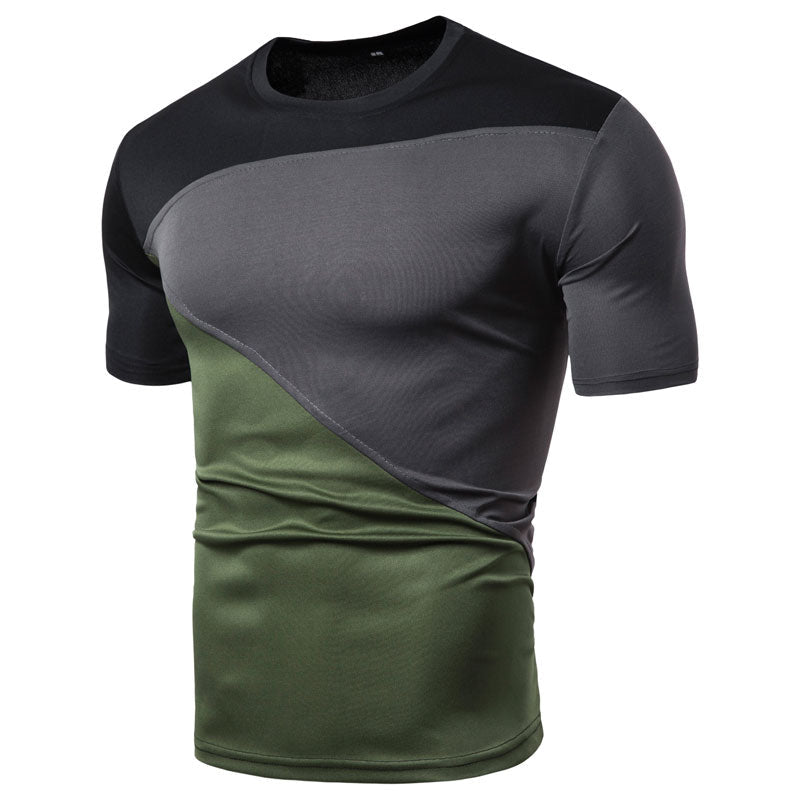 Men's casual short sleeve T-shirt by Ancient Energy, plain crew neck tee for everyday wear, in a relaxed fit.