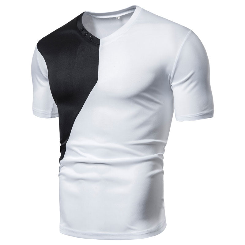 Men's casual short sleeve T-shirt by Ancient Energy, featuring a comfortable fit and simple design for everyday wear.