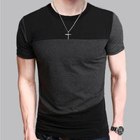 Men's casual short sleeve T-shirt by Ancient Energy, simple design, comfortable fit, suitable for everyday wear.