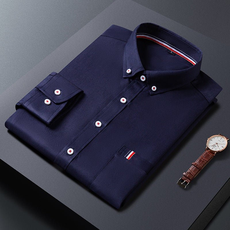 Men's casual and dress shirt by Ancient Energy featuring a stylish button-up design, perfect for business or casual wear.
