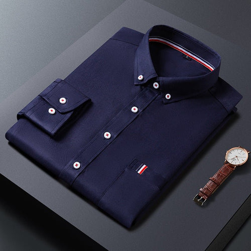 Men's casual and dress shirt by Ancient Energy featuring a stylish button-up design, perfect for business or casual wear.
