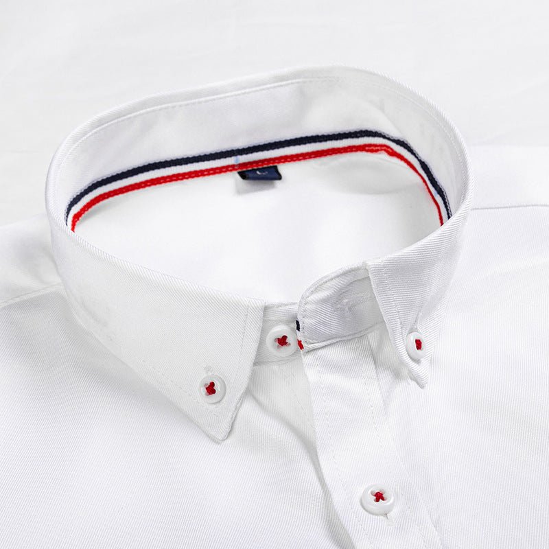 Ancient Energy men's casual dress shirt with a classic collar and button-up front, suitable for business or casual wear.