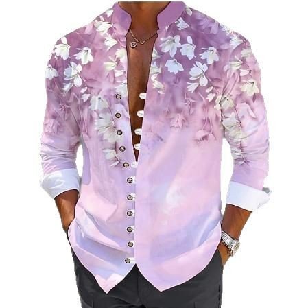Ancient Energy men's fashion 3D printed shirt top with vibrant geometric patterns, casual fit, and modern style.