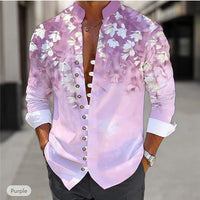 Men's fashion 3D printed shirt top by Ancient Energy, featuring a vibrant, modern design and casual fit.