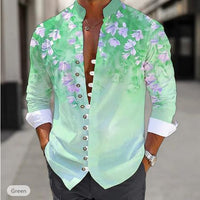 Mens fashion 3D printed shirt top by Ancient Energy, featuring a vibrant, intricate 3D design on a stylish shirt.