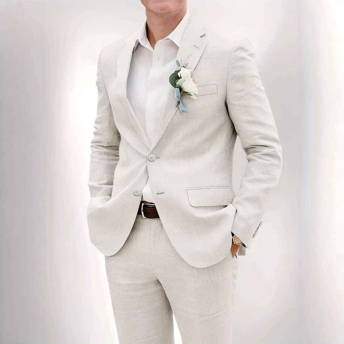 Men's fashionable suit by Ancient Energy, perfect for balls and banquets, featuring a tailored fit and classic style.