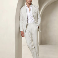 Elegant men's fashionable suit from Ancient Energy, suitable for balls and banquets, featuring a tailored fit and stylish design.