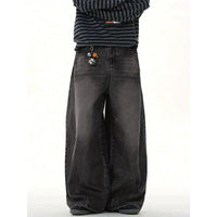 Men's high-street relaxed wide-leg pants by Ancient Energy, premium-looking versatile casual trousers in a comfortable fit.