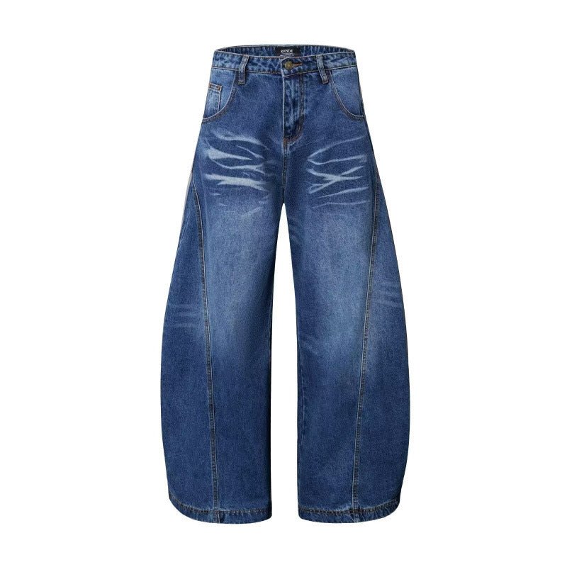 Men's wide-leg pants from Ancient Energy featuring a high-street relaxed fit and premium, versatile style.