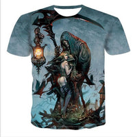 Men's 3D Skull T-shirt by Ancient Energy featuring a detailed skull graphic on a black fabric background.