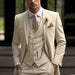 Men's slim-fit light luxury suit by Ancient Energy, tailored fit with sleek fabric and classic styling perfect for formal occasions.