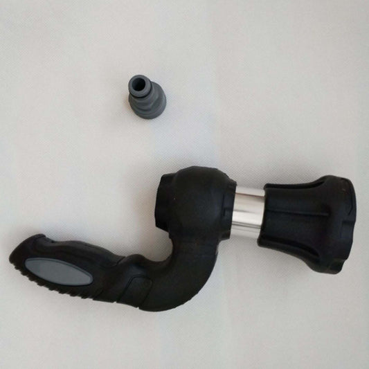 Ancient Energy Mighty Power Hose Blaster Nozzle for lawn, garden, and car washing, showcasing a durable garden hose nozzle in use