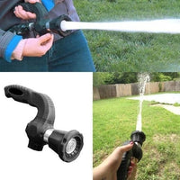 Ancient Energy Mighty Power Hose Blaster Nozzle for lawn, garden, and car washing, with adjustable spray settings and ergonomic handle.