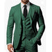 Elegant men's three-piece business suit by Ancient Energy, featuring a tailored jacket, vest, and matching trousers in classic style.