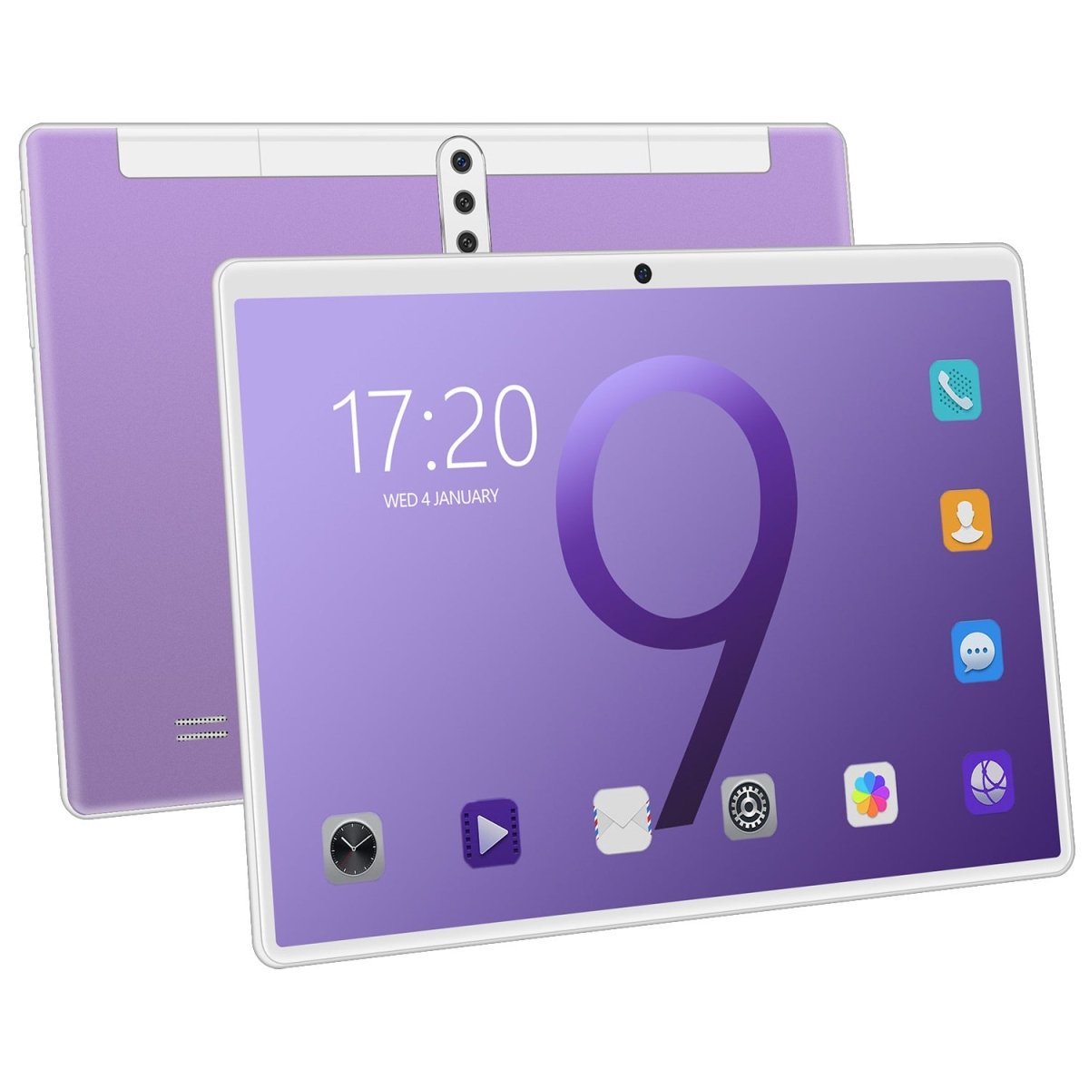 Ancient Energy 10-inch tablet PC with GPS, WiFi, dual SIM cards, dual standby, and Bluetooth connectivity.