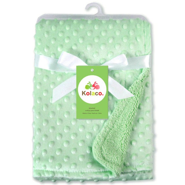 Ancient Energy Polar Dot baby blanket, newborn swaddle wrap with soft fabric and envelope design for infant bedding.