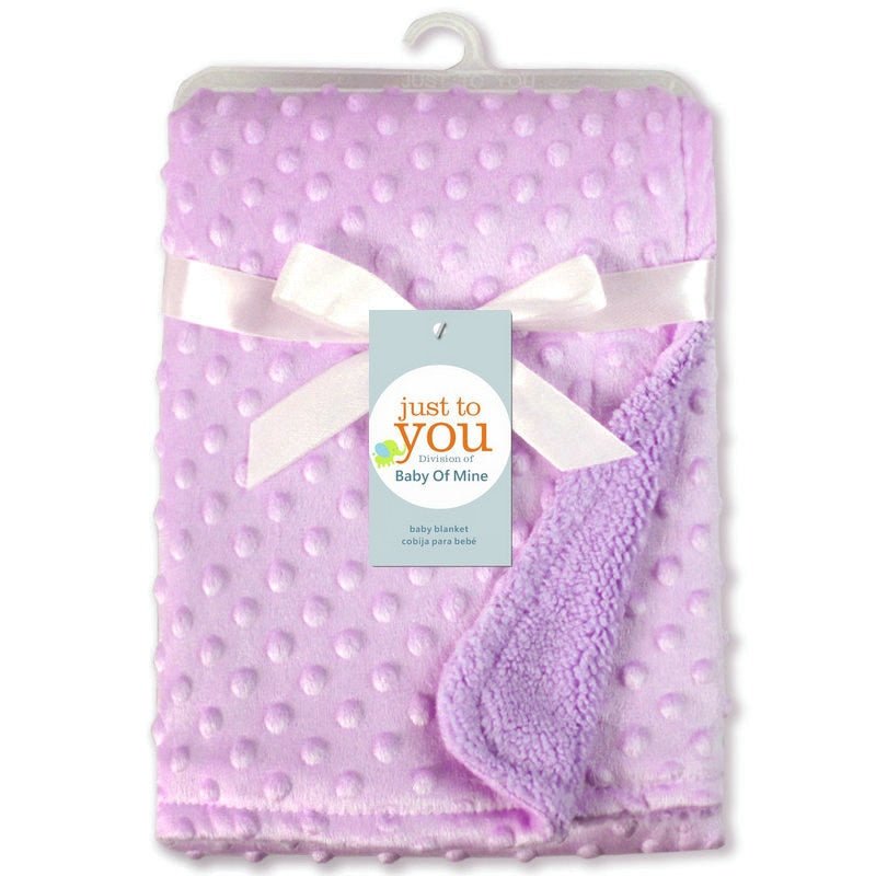 Ancient Energy Polar Dot baby blanket, soft swaddle and wrap for newborns, cozy bedding envelope with polka dot pattern.